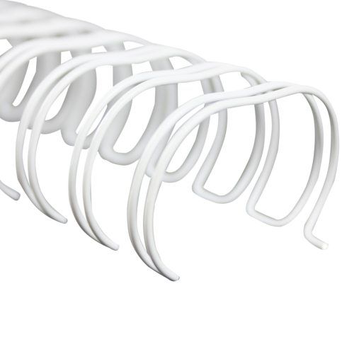 1 Inch White Spiral-O 19 Loop Wire Binding Combs - 30pk Image 1