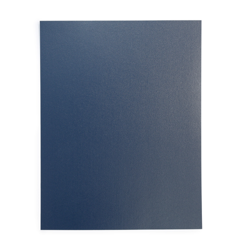 Royal Blue/Navy 8.5" x 11" Regency Leatherette Vinyl Covers [Unpunched, W/ Window] - 100pk Image 1
