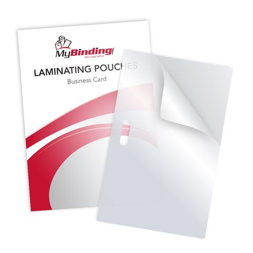 10mil Business Card Pouches with Long Side Slot - 100pk Image 2