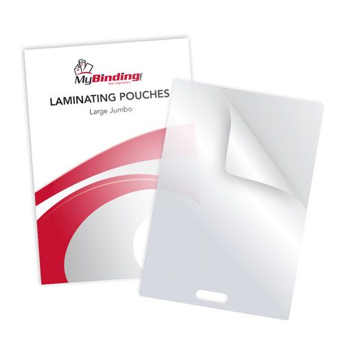 7mil Large Jumbo Card Pouches with Short Side Slot - 100pk Image 1