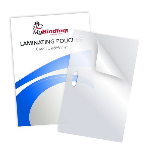 5mil Matte Credit Card Pouches with Long Side Slot  Image 3