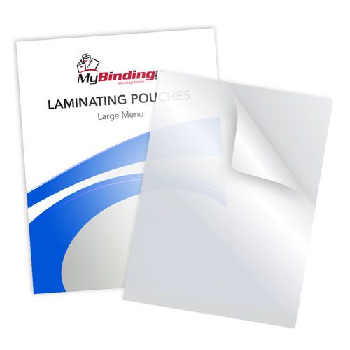 10mil Matte-Matte 12 Inch x 18 Inch Large Menu Laminating Pouches - 100pk Image 6
