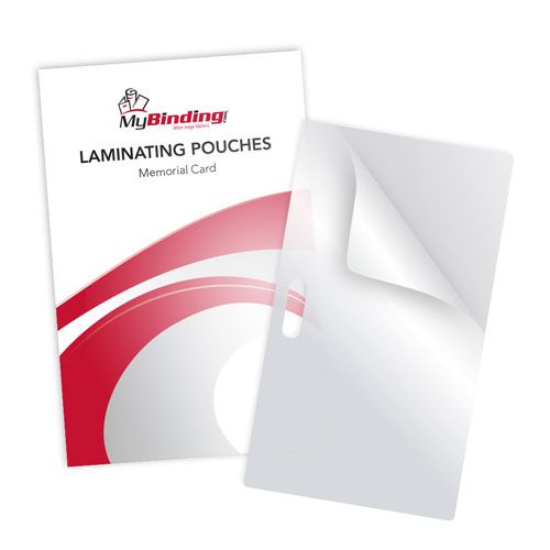 7MIL Memorial  Card 2-7/8" x 4-5/8" Laminating Pouches with Long Side Slot - 100pk Image 2