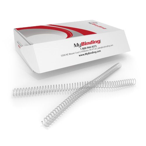 14mm Clear 4:1 Pitch Spiral Binding Coil - 100pk  Image 1