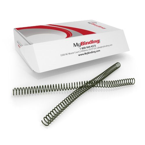 14mm Envirokoil Green 4:1 Pitch Spiral Binding Coil - 100pk Image 1