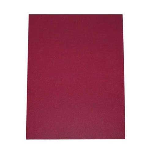 16mil Maroon Leather Grain Poly 5.5 Inch x 8.5 Inch Covers (50pk) Image 1