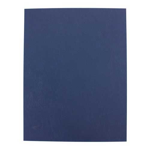 16mil Navy Leather Grain Poly 5.5 Inch x 8.5 Inch Covers (50pk) Image 1