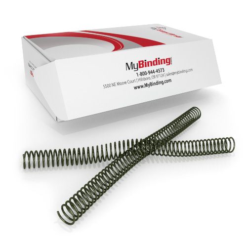 19mm Envirokoil Green 4:1 Pitch Spiral Binding Coil - 100pk Image 1