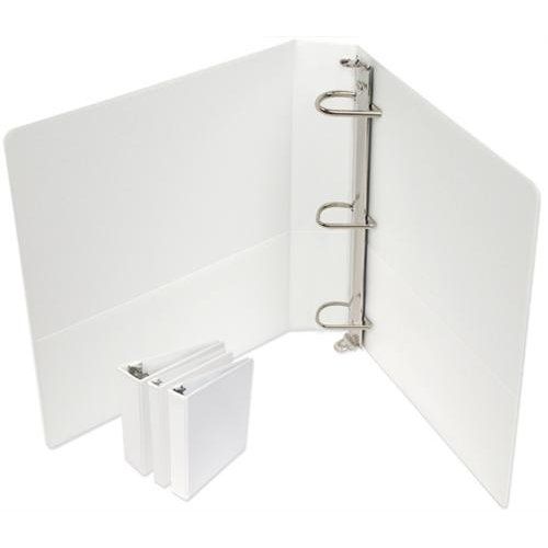 2.5 Inch Premium White D-Ring Clear Overlay View Binders - 12pk Image 1