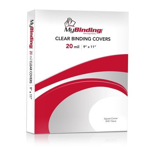 20mil Mega Heavy Duty 9 Inch x 11 Inch Clear Covers - 100pk Image 1