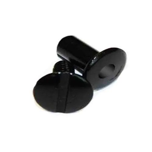 1/4 Inch Black Aluminum Screw Posts  - 100pk  Image 01