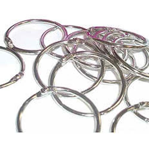 3/4 Inch Metal Loose Leaf Rings - 100pk  Image 1