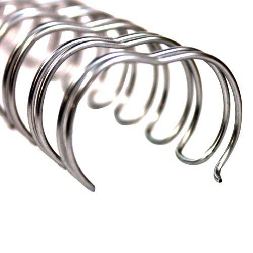 3/4 Inch Silver Spiral-O 19 Loop Wire Binding Combs - 56pk Image 1