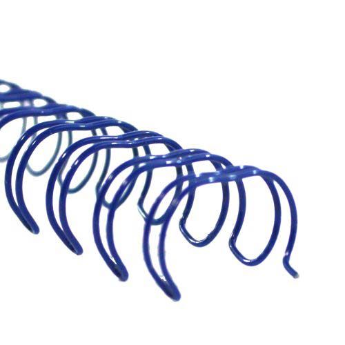 3/8 Inch Blue Spiral-O 19 Loop Wire Binding Combs - 104pk Image 1