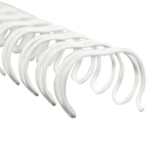 3/8 Inch White Spiral-O 19 Loop Wire Binding Combs - 104pk Image 1