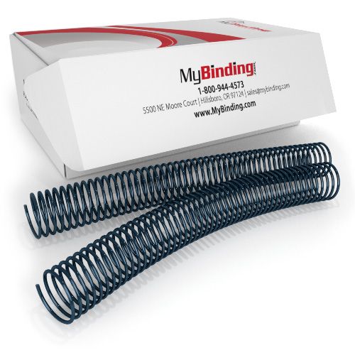 32mm Navy 4:1 Pitch Spiral Binding Coil - 100pk Image 1