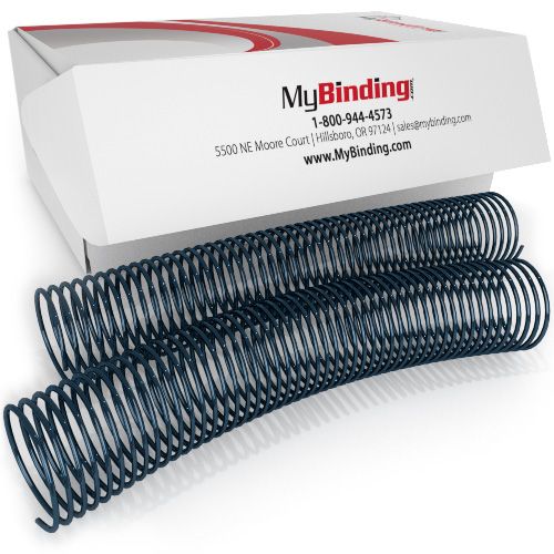 38mm Navy 4:1 Pitch Spiral Binding Coil - 100pk Image 1