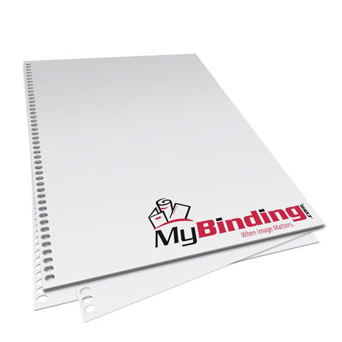 A4 Size 32lb 4:1 44-Hole Oval Punch .25 Pitch Pre-Punched Binding Paper - 250 Sheets Image 1