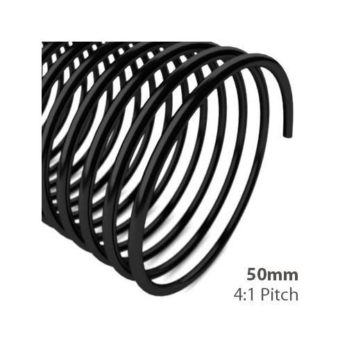 50mm 4:1 Pitch Spiral Binding Coil