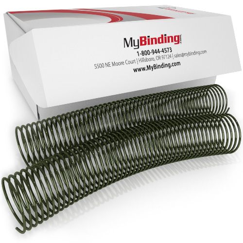 45mm Envirokoil Green 4:1 Pitch Spiral Binding Coil - 100pk Image 1