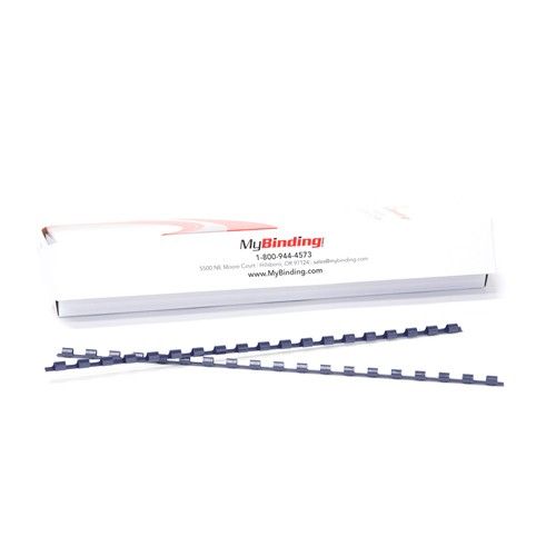 5/16 Inch Navy Plastic Binding Combs - 100pk Image 1