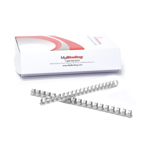 5/8" Grey Plastic Binding Combs - 100pk 1