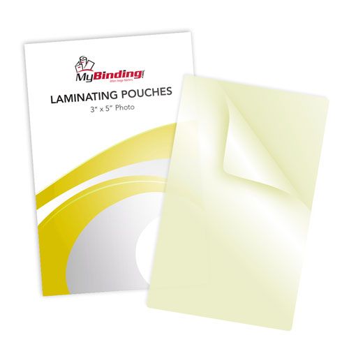 5mil 3 x 5 Photo Size Sticky Back Laminating Pouches - 100pk Image 6
