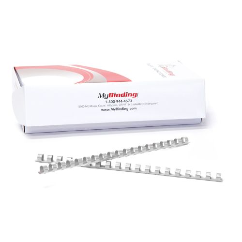 7/16 Inch Grey Plastic Binding Combs - 100pk Image 1