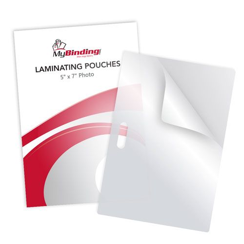 7MIL 5 Inch x 7 Inch Photo Card Laminating Pouches - 100pk Image 1