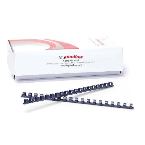9/16 Inch Navy Plastic Binding Combs - 100pk Image 1