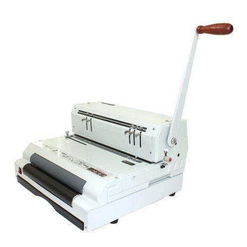 Akiles CoilMac ECI 4:1 Coil Binding Machine with a manual lever and multiple punch settings.