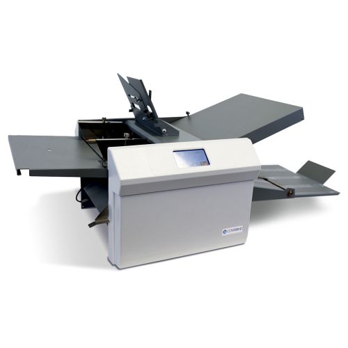 Coverbind CBPF480 Paper Folding Machine with adjustable trays and digital display for high-speed, automated paper folding tasks.