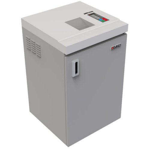 A sleek and compact Dahle PowerTEC 717 OS High-Security Optical Media Shredder, designed for efficient destruction of sensitive optical media.