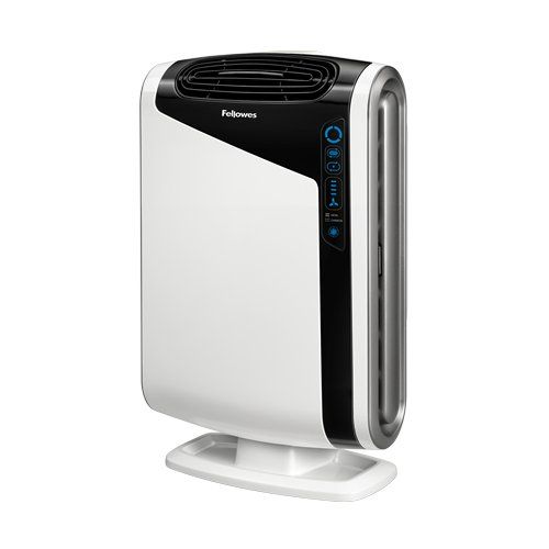 The Fellowes AeraMax DX95 Large Room Air Purifier is designed to effectively clean the air in spacious environments, removing allergens, odors, and pollutants.






