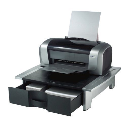 The Fellowes Office Suites Printer Stand with Drawer combines sturdy printer support with convenient storage, perfect for keeping your workspace organized.