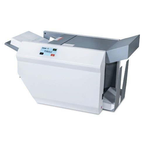 Formax AutoSeal FD-2006 Mid-Volume Pressure Sealer Package with Conveyor and Cabinet, offering efficient document sealing and convenient storage.