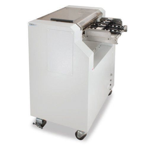 Side view of the Paitec IM11500 In-line Pressure Sealer, showcasing its sturdy design and mobility for efficient document sealing.