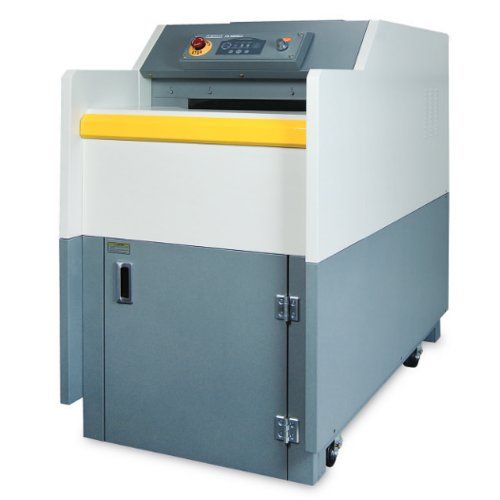 A Formax FD 8806CC Cross-Cut Industrial Conveyor Shredder designed for high-capacity shredding with a durable and efficient build.