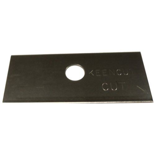 Close-up image of a Keencut Tech D .012 Blade with a center hole, designed for precision cutting.