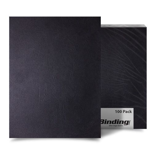 Black Grain A3 Size Paper Binding Covers - 100pk Image 1