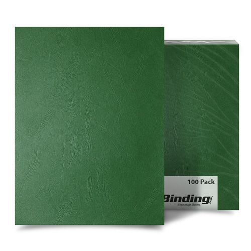 Hunter Green Grain 8.5 x 14 Legal Size Covers - 100pk Image 1