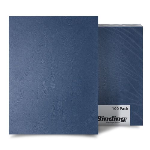 Navy Grain A4 Size Paper Binding Covers - 100pk  Image 1