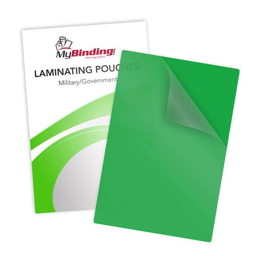 Green 10mil Military Laminating Pouches - 100pk Image 6