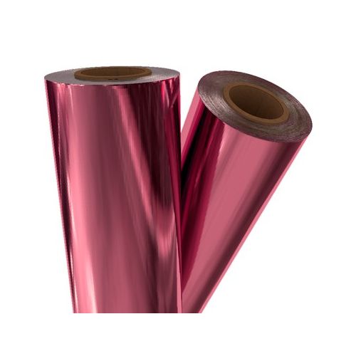 Hot Pink Metallic 8 Inch x 100' Laminating Foil Image 1
