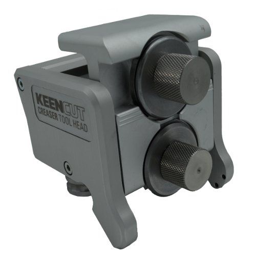 Keencut Creaser Tool Head for Evolution3 Series Cutters, featuring dual textured knobs and a sturdy metal design for precision creasing.