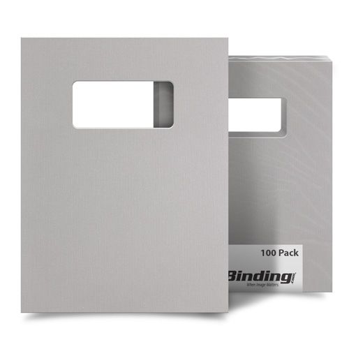 Light Gray 8.5 Inch x 11 Inch Covers With Windows Image 1