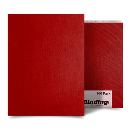 Red Linen 8.75 Inch x 11.25 Inch Oversize Covers - 100pk Image 1