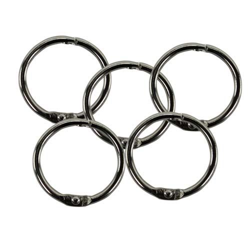 Metal Loose Leaf Rings - 100pk Image 1