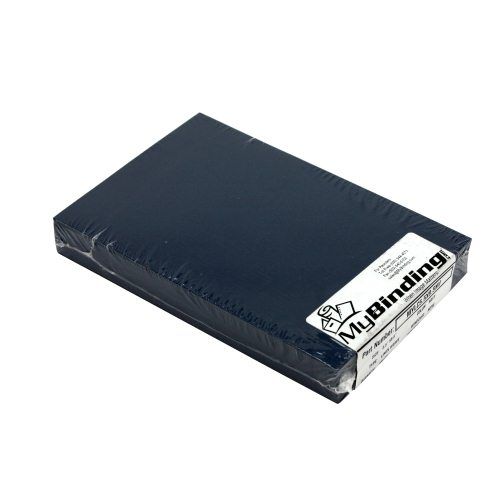 Navy Blue Linen 5.5 Inch x 8.5 Inch Half Size Covers - 100pk Image 1