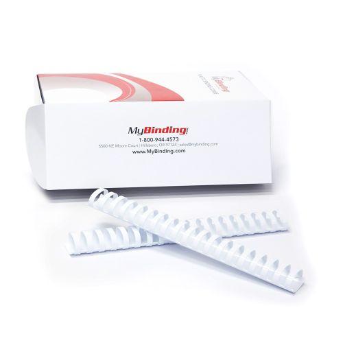 1-1/2 Inch White Plastic Binding Combs - 50pk Image 6